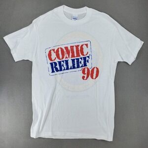 Spring Ford Comic Relief 90 T-Shirt XL White Vintage Charity‎ Single Stitch USA